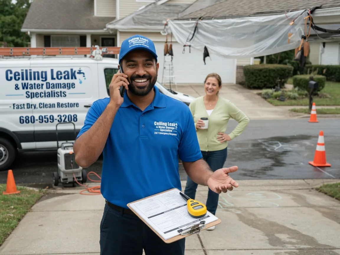 Ceiling Leak Cleanup Bryson City, NC FAQs
